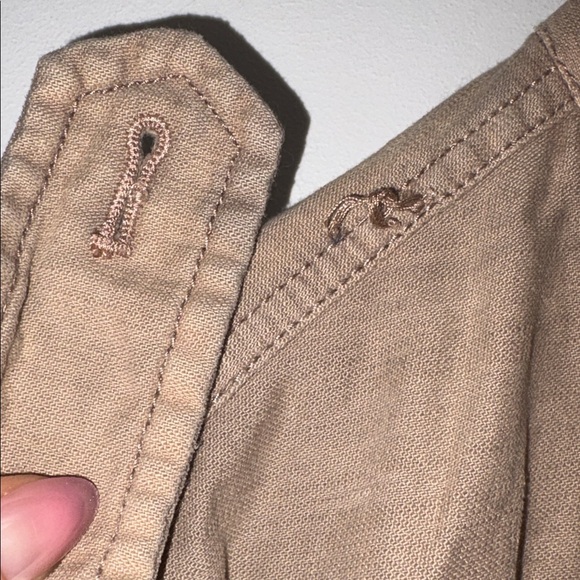 Free People Not Your Brothers Surplus Jacket Utility Tan Women's Oversized Small - Picture 3 of 11